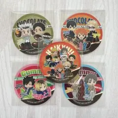 ハイキュー　明治　ファミマ　ステッカー５種コンプ　孤爪研磨　黒尾鉄朗　宮侑　宮治
