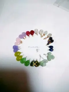 プチプラ天然石ピアス*・.。*