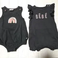 next☆baby　 ・ノースリーブロンパース　 ・フリル袖ロンパース