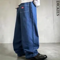 極太 90s DICKIES ヘビーオンスバギーデニム W30L30ヴィンテージのサムネイル