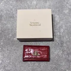 ヴィヴィアンウエストウッド キーケース 赤 レザー エナメル オーブ レッド