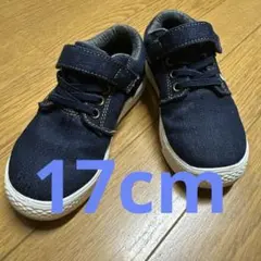 Lee リー 子供 靴 17 17cm デニム スニーカー 子供用靴 紺色 青色のサムネイル