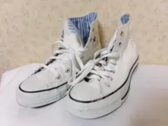 100603　コンバース　スニーカー　白　24.5