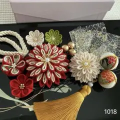 つまみ細工　髪飾り　成人式　七五三　卒業式　袴　結婚式　1018