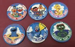 セサミストリート 缶バッジ ピンバッジ 6個セット 缶バッチ