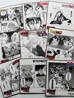 ★まとめ売り★アニメイト ジャンプフェア'23 '25ミニ色紙9点セット