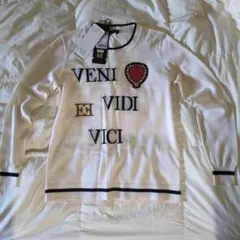 定価15万超 タグ付き未使用 ESCADA 薄手刺繍セーターニット