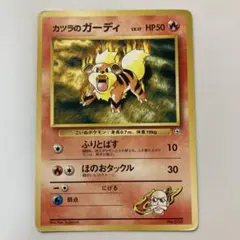 旧裏】カツラのガーディ ポケモンジム第3弾 グレンタウンジム カツラ