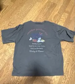 ミッキー＆ミニー Tシャツ グレー Lサイズ 【中古】