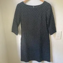 ♡Do! Family♡ドットワンピース　水玉　黒　ドゥファミリー　綿　M