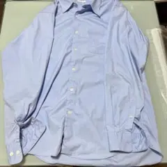 ライトブルー 長袖シャツ 胸ポケット付き