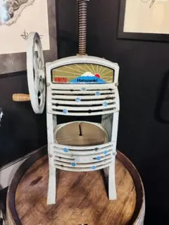 昭和レトロ】初雪 手動式 業務用かき氷機 - メルカリ