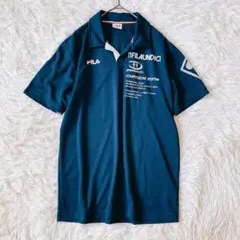 フィラ 半袖 ポロシャツ ロゴ ネイビー スポーツ（M） カジュアルのサムネイル
