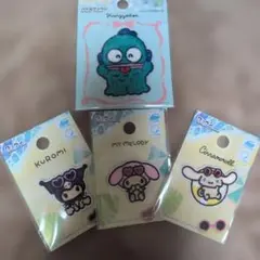 サンリオ ハンギョドン マイメロディ クロミ シナモロール 刺繍ワッペン４種