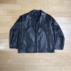 HARE フェイクレザー テーラードジャケット
