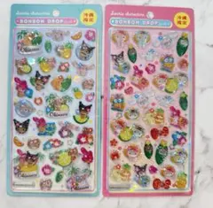 5️⃣サンリオキャラクターズ 沖縄限定 ボンボンドロップシール 2枚セット