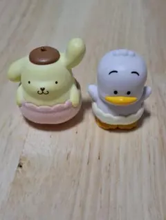 サンリオガチャ　かぼちゃぱんつ あひるのペックルとポムポムプリン