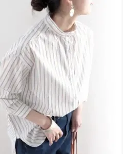 ビックシャツ バンドカラー