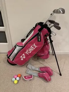 YONEX ゴルフクラブセット 6本 ピンク キャディバッグ付 - メルカリ