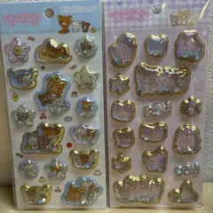 リラックマ キラッとぷくぷくエアーシール　２点セット　サンエックス