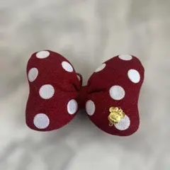ミニー　リボン　ヘアゴム　大