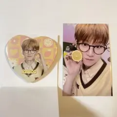 BOYNEXTDOOR リウ カフェ 特典 トレカ 缶バッチ　セット