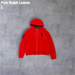 Polo Ralph Lauren 赤ポニー刺繍パーカー L 今期トレンドカラー