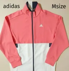 新品 adidas アディダス ジャージ ジャケット Mサイズ ピンク ライン