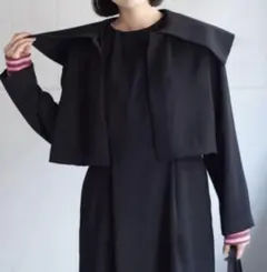 bulle de savon ダブルクロス ビッグカラーブルゾン