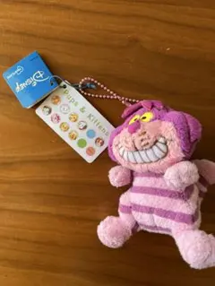 ディズニー　チェシャ猫 ぬいぐるみキーホルダー