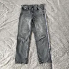 グレー スキニーデニム 軽いダメージ加工のサムネイル