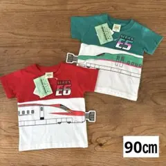 男の子　男児　ベビー　キッズ　トップス　Ｔシャツ　半袖　新幹線　はやぶさ　こまち