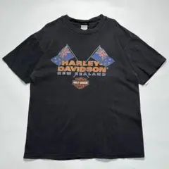 ハーレーダビッドソン ノースリーブTシャツ 00s USA製 L 黒 14742