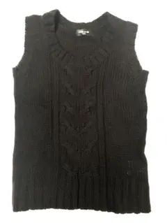 【美品】コムサイズム  ベスト　110㎝　黒
