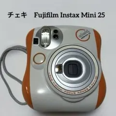 チェキ　Fujifilm Instax Mini 25 オレンジ&ホワイトカラー