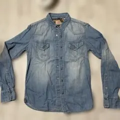 美品 KRIFF MAYER デニム古着 長袖シャツ サイズMのサムネイル