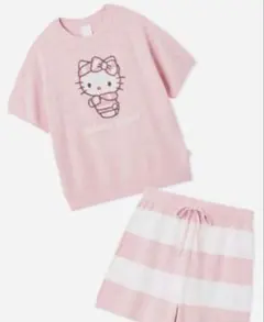 サンリオハウス ジェラピケ スムーズィーセットアップ キティ ピンク 新品タグ付