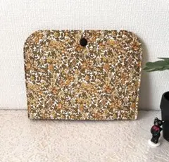マルチポーチ　バッグインバッグ　ハンドメイド　ツインポーチ　花柄　双子ポーチ