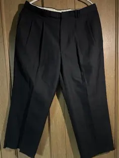 ネイビー ストライプ スラックス