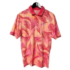 アンダーアーマー ゴルフウェア 半袖 ポロシャツ リーフ 総柄