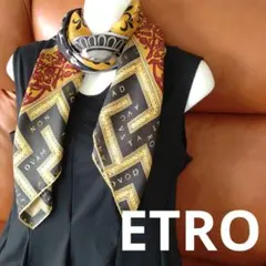 ETRO エトロ 大判スカーフ　シルクスカーフ　美品