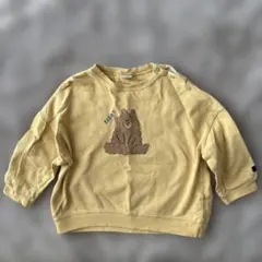 lutututa クマ刺繍 長袖トレーナー 95