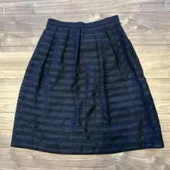 ネイビー ストライプ プリーツスカート フォーマル入学式卒業式 any sis