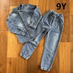 SHEIN デニムセットアップ　9Y ダンス　ダンス衣装　 HIPHOP