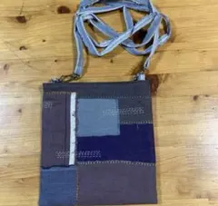 リネンサコッシュ　ハンドメイドwafu リネン使用