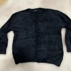 COMME CA ISM ブラック Vネックセーター サイズ9