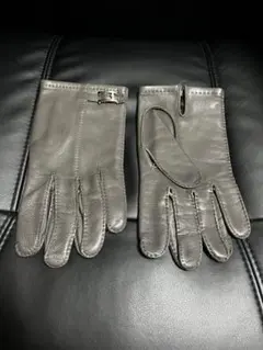 未使用エルメス　メンズレザー手袋8½ HERMES】【Hデザイン】【スマホ対応】【フランス製】エルメス『レザー