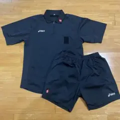 asics アシックス　審判着　へフリーシャツ　パンツセット