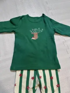 モイモルン　トナカイプリント トレーナーとレギンスセット