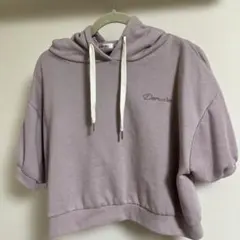 INGNI ラベンダー クロップドパーカー